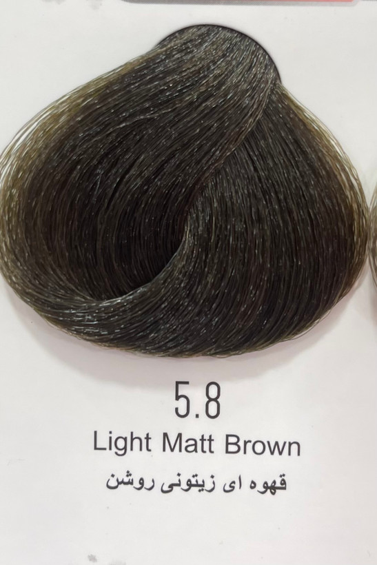 رنگ موی قهوه ای زیتونی روشن پینک ویژوال ۱۲۰ میل