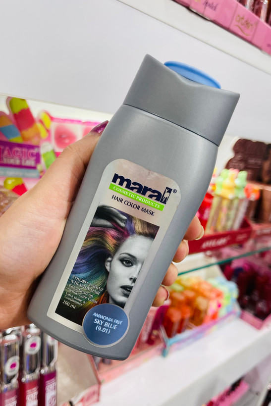 شامپو رنگ مارال رنگ اسکای بلو