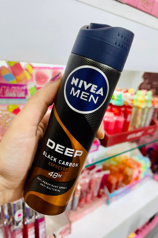 اسپری بدن مردانه نیوا دیپ بلک کربن