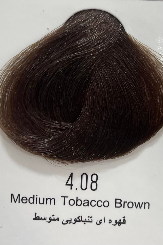 رنگ موی قهوه ای تنباکویی متوسط پینک ویژوال ۱۲۰ میل