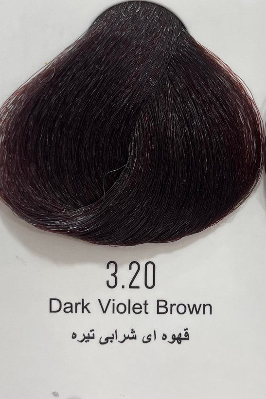 رنگ موی قهوه ای شرابی تیره پینک ویژوال ۱۲۰ میل