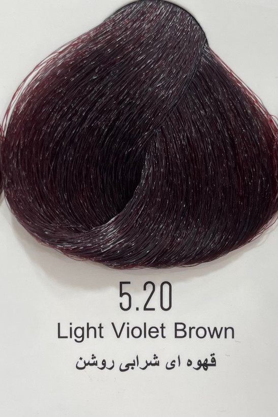 رنگ موی قهوه ای شرابی روشن پینک ویژوال ۱۲۰ میل