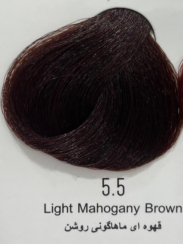 رنگ موی قهوه ای ماهاگونی روشن پینک ویژوال ۱۲۰ میل