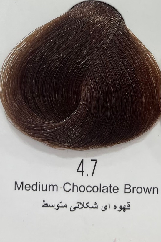 رنگ موی قهوه ای شکلاتی متوسط پینک ویژوال ۱۲۰ میل