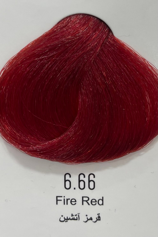 رنگ موی قرمز آتشین پینک ویژوال ۱۲۰ میل
