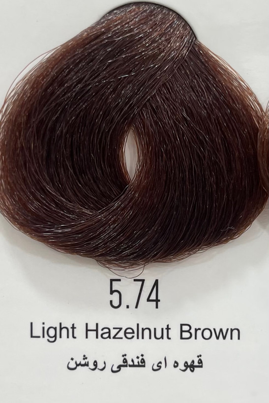 رنگ موی قهوه ای فندقی روشن پینک ویژوال ۱۲۰ میل