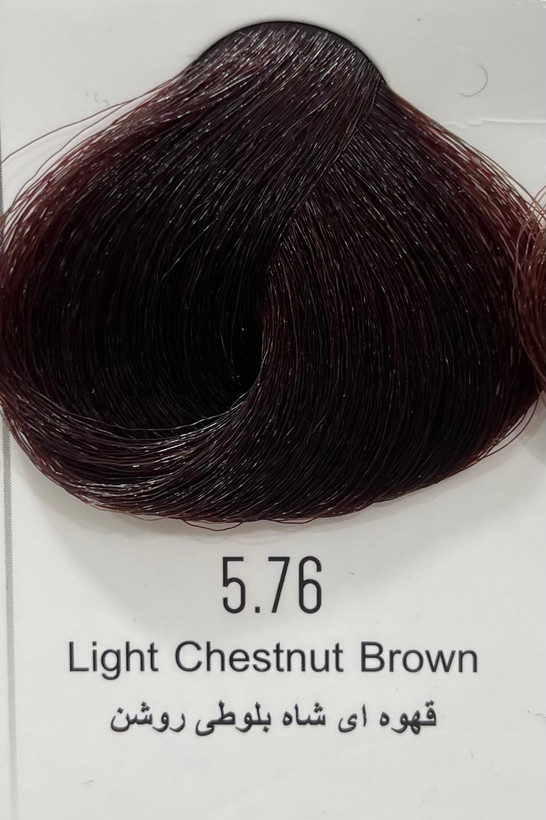 رنگ مو قهوه ای شاه بلوطی روشن پینک ویژوال