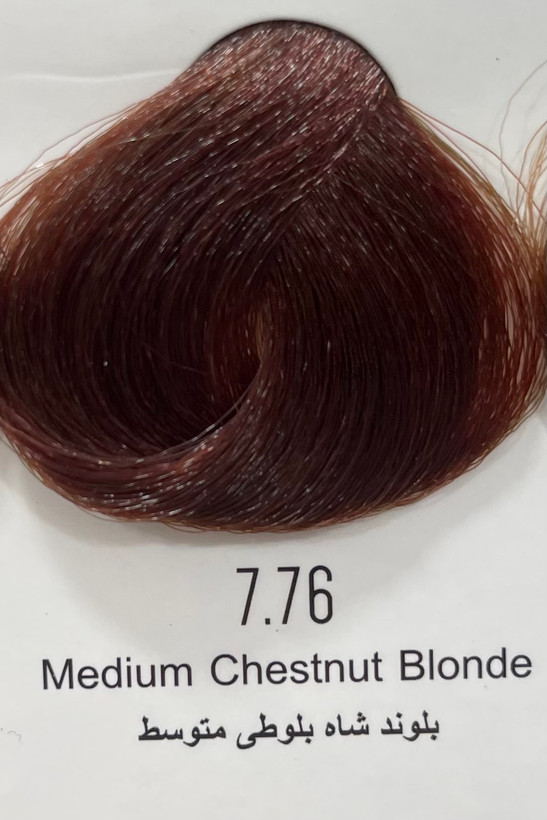 رنگ مو بلوند شاه بلوطی متوسط