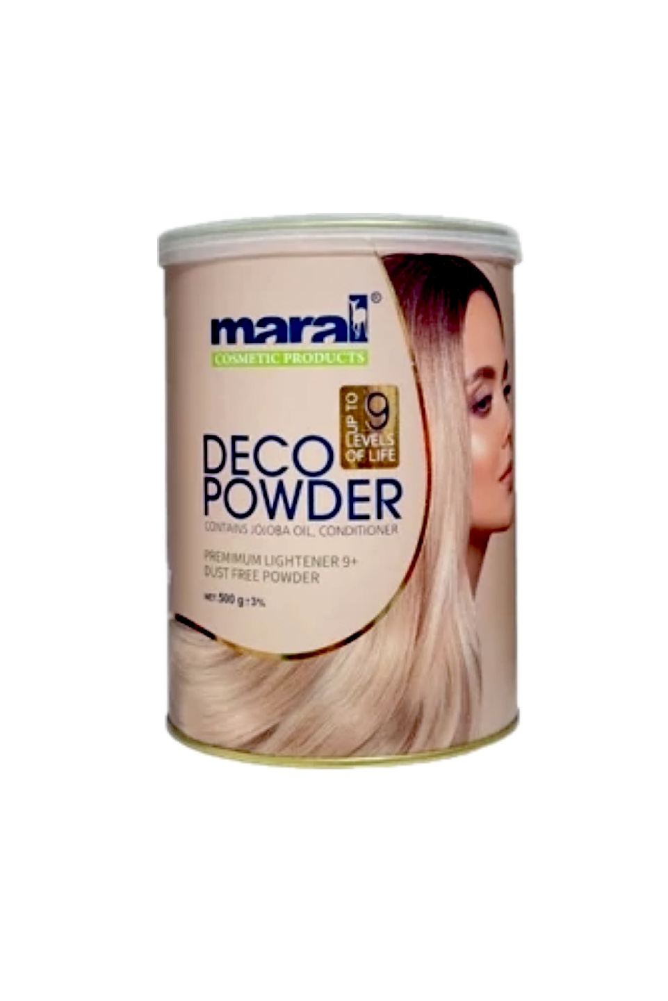 پودر دکلره آبی مارال حاوی روغن جوجوبا وزن ۵۰۰ گرم