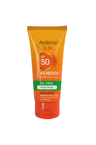 کرم ضد آفتاب فاقد چربی آردن مدل Acnesol SPF50 وزن 50 گرم - بژ هلویی