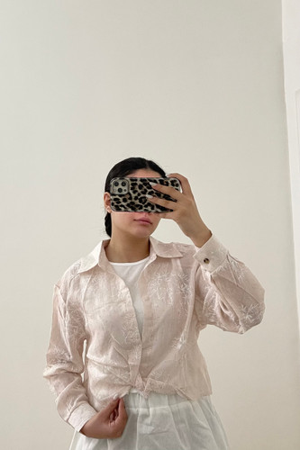شومیز جلو گره ای شیشه ای وارداتی